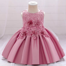 Load image into Gallery viewer, Baby girl 3D flower dress