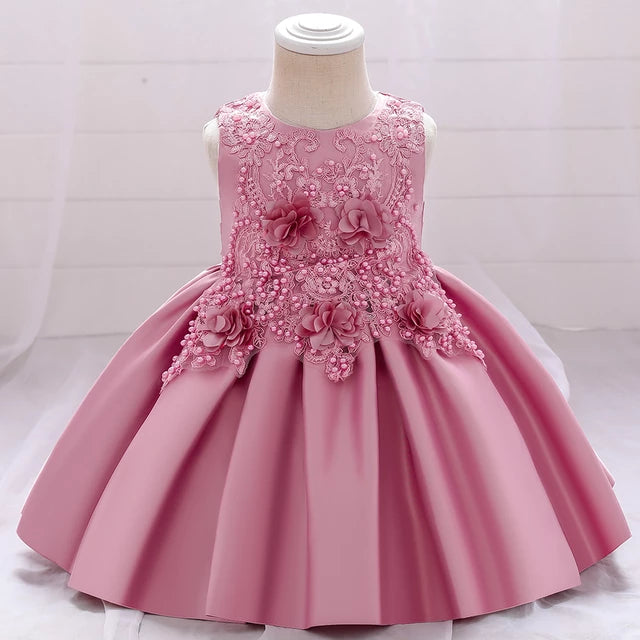 Baby girl 3D flower dress