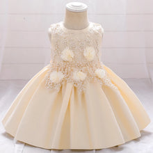 Load image into Gallery viewer, Baby girl 3D flower dress