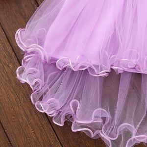 Baby girl floral tulle princess dress