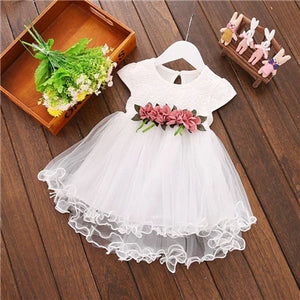 Baby girl floral tulle princess dress