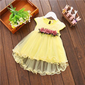 Baby girl floral tulle princess dress